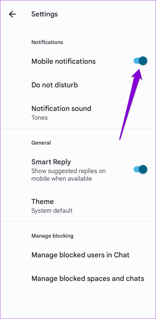 Top 8 Ways to Fix Google Chat App Notifications Not Working on Android and iPhone Guiding Tech