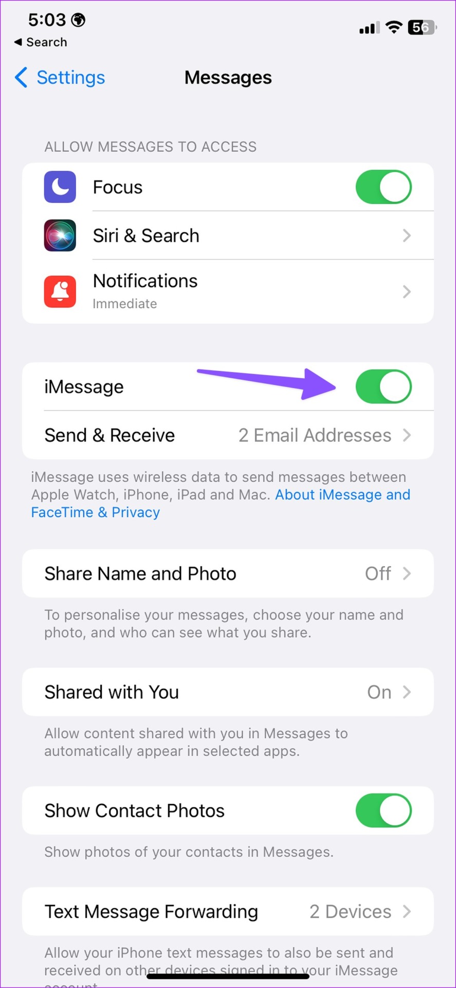 4 Ways to Fix Messages Not Syncing Between iPhone and iPad Guiding Tech