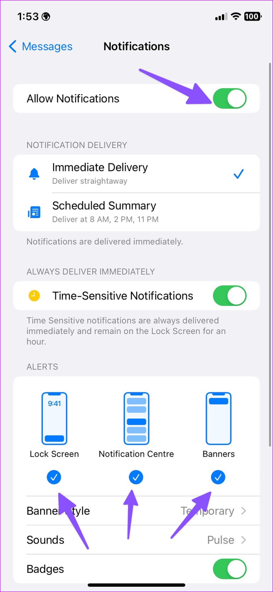 10 Best Fixes for iPhone Not Receiving Text Notifications Guiding Tech