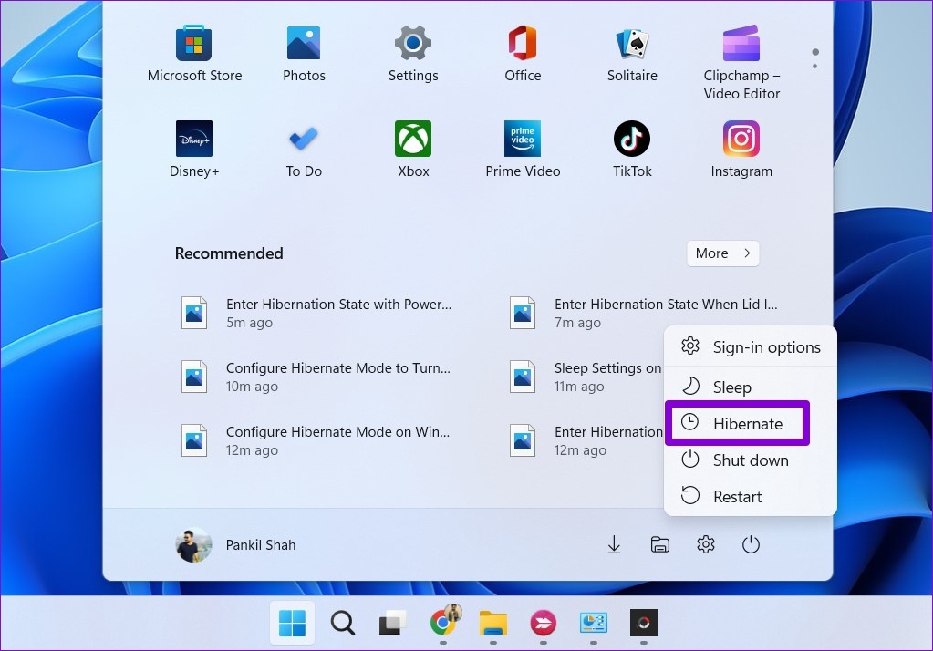 How To Enable And Use Hibernate Mode On Windows 11 panonar