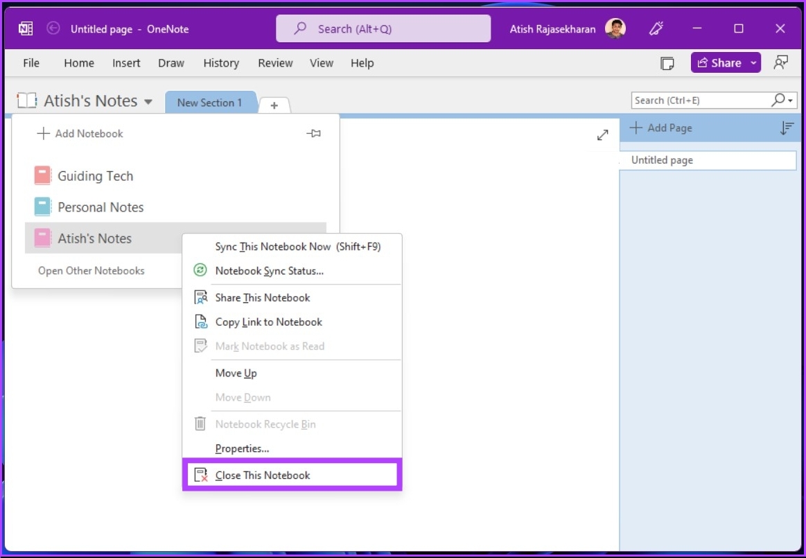 How to Delete a Notebook in Microsoft OneNote Guiding Tech