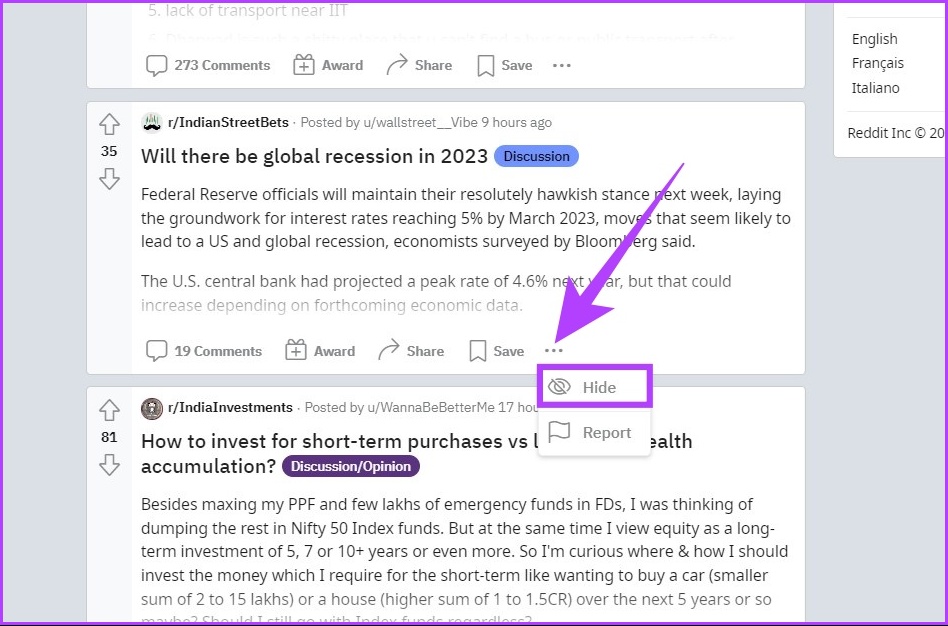 How To Unhide Posts On Reddit And What Happens When You Hide Them