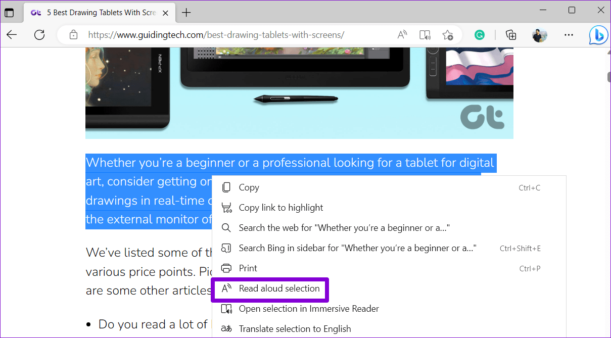 How to Use the Read Aloud Feature in Microsoft Edge Guiding Tech