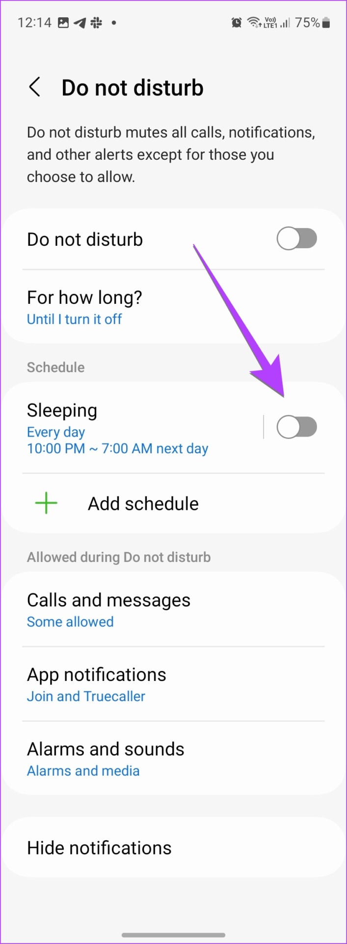 11 Ways to Turn off Do Not Disturb on Samsung Galaxy Phones Guiding Tech