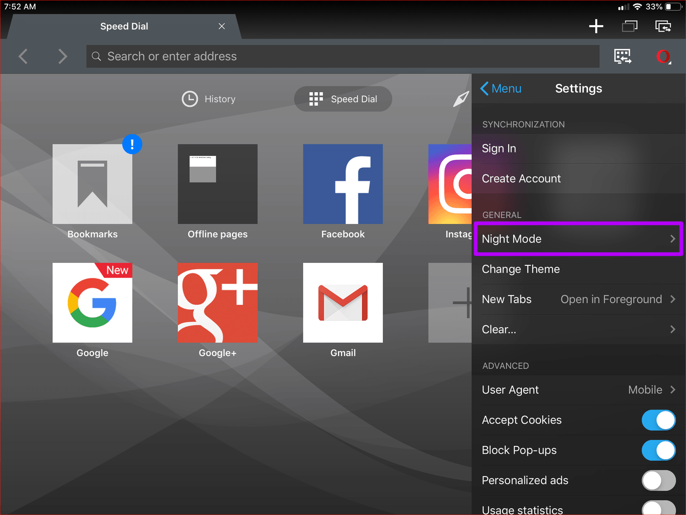 Top 5 iOS Browsers with Dark Mode