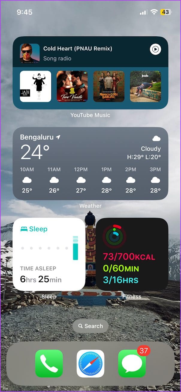 15 Best Home Screen Layout Ideas on iPhone Guiding Tech