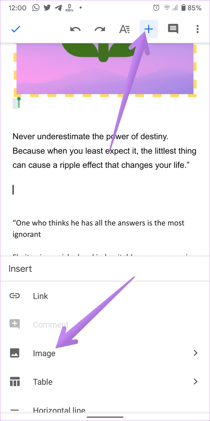 How to Insert and Edit Pictures in Google Docs on Mobile and PC