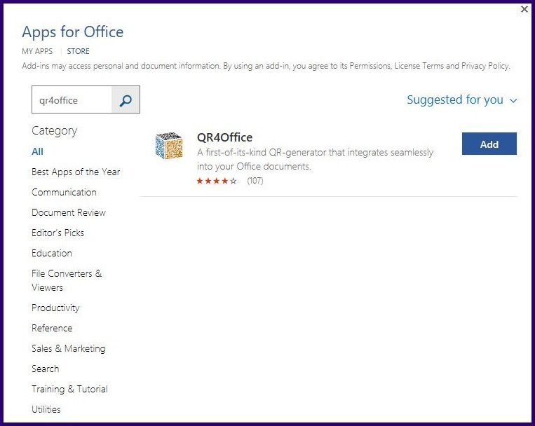How to Create QR Codes on Microsoft Office Using QR4Office