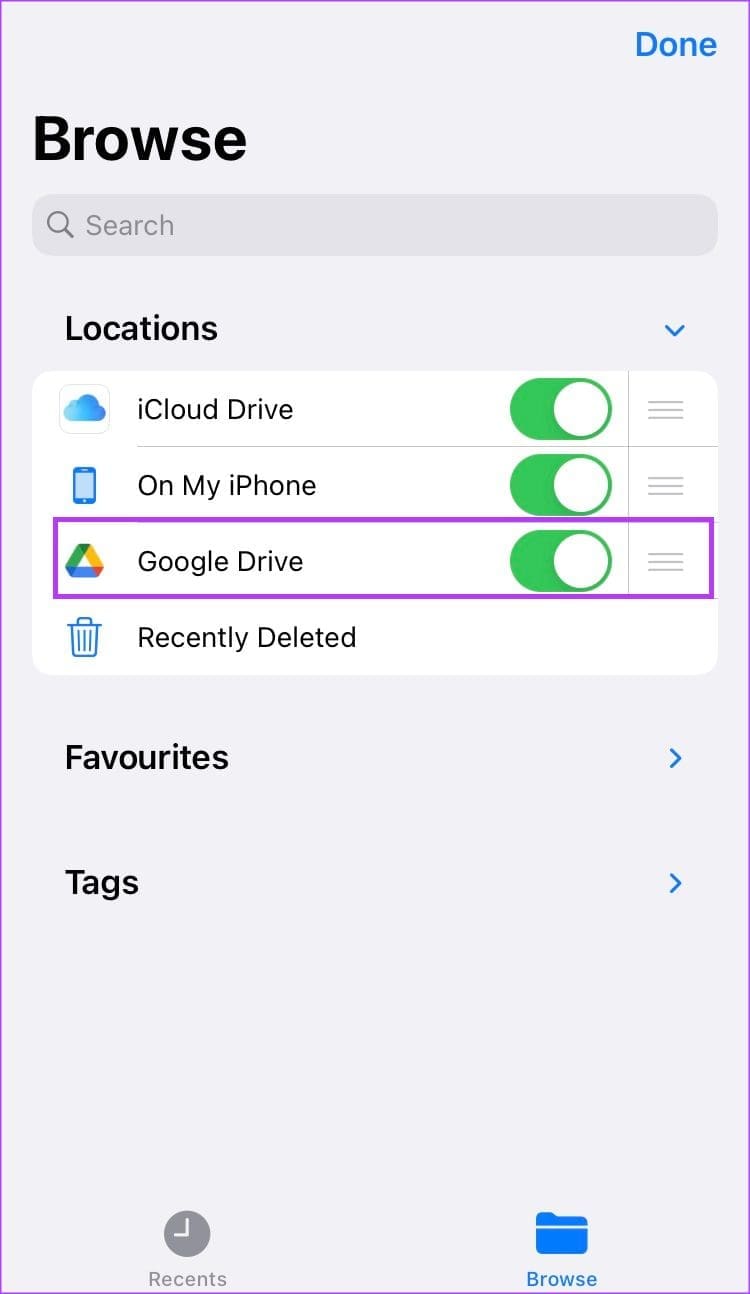 How to Add and Remove Google Drive From Files App on iPhone Guiding Tech