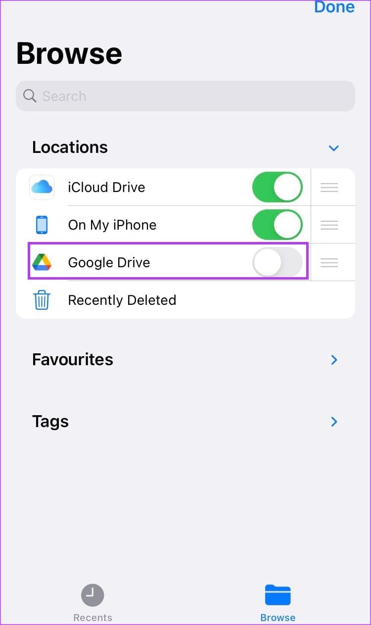 How to Add and Remove Google Drive From Files App on iPhone Guiding Tech