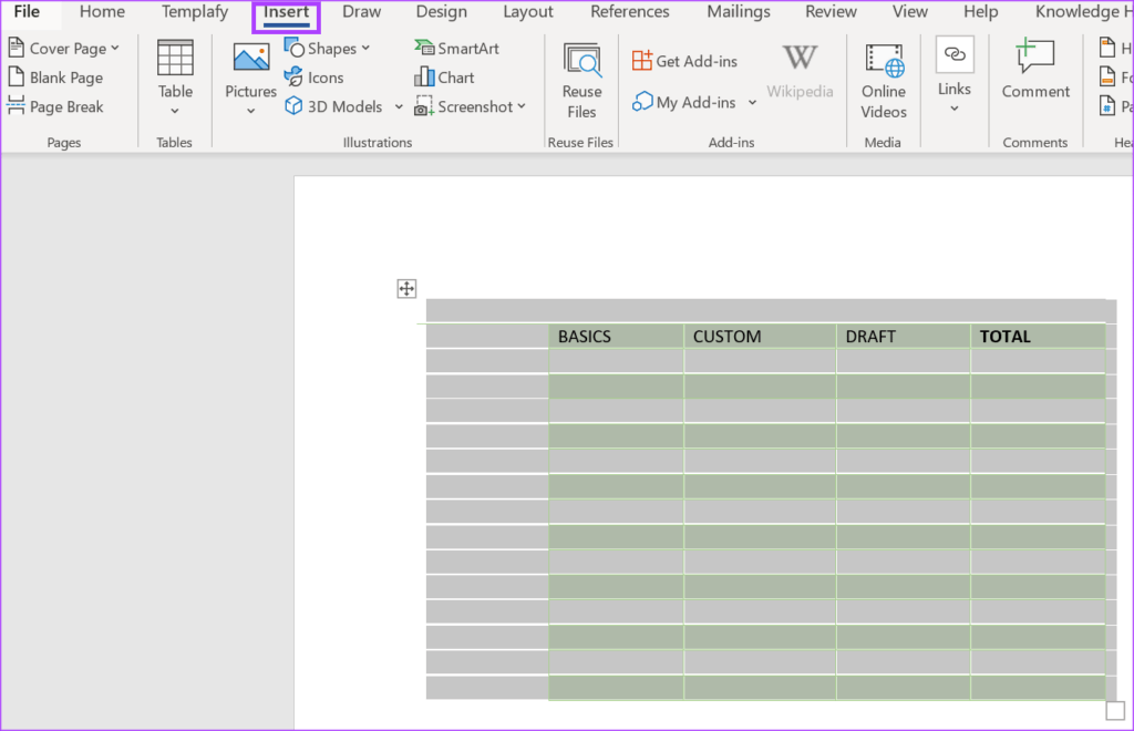 How to Create and Use Custom Table Templates in Microsoft Word