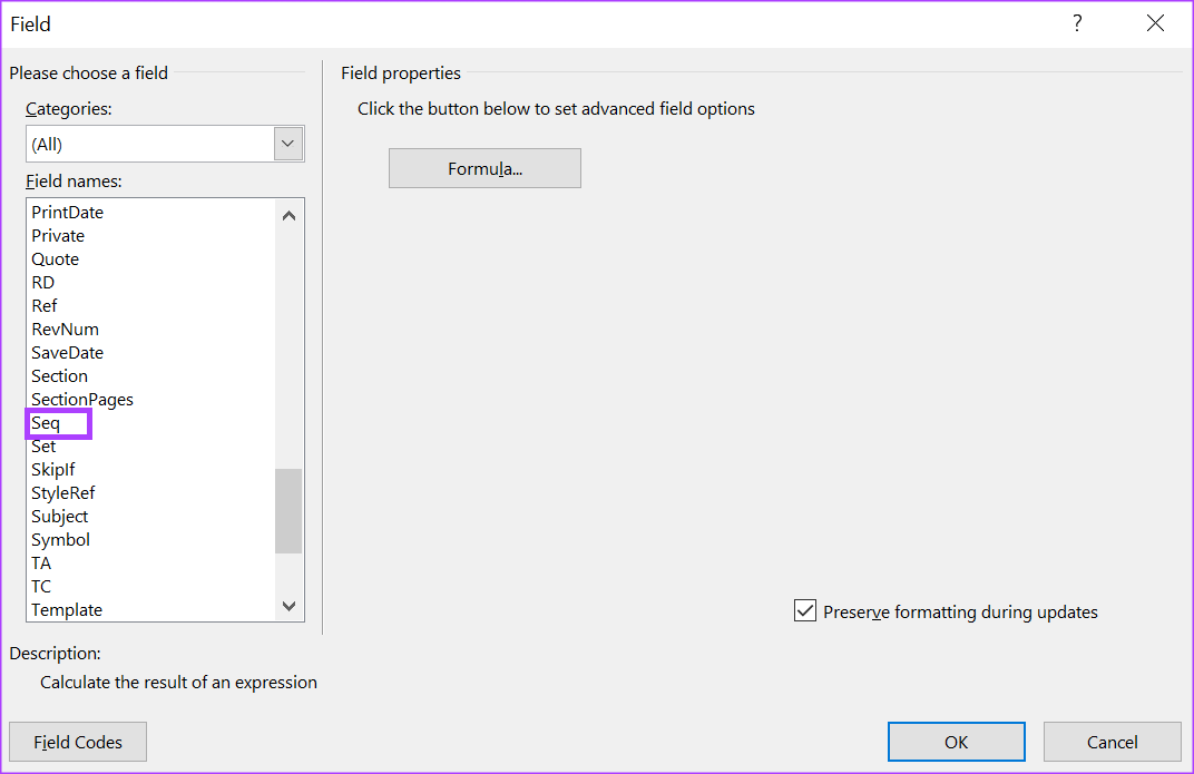 How to Use the SEQ Field Code to Number a Word Document Guiding Tech