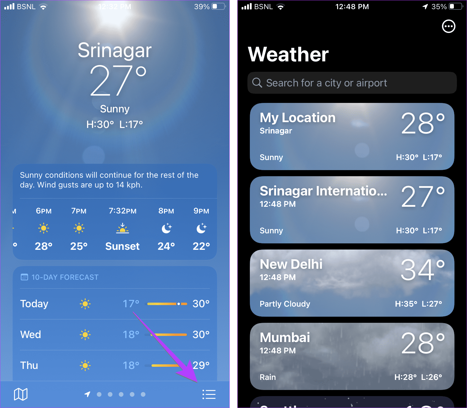 How to Use Apple Weather App on iPhone Guiding Tech