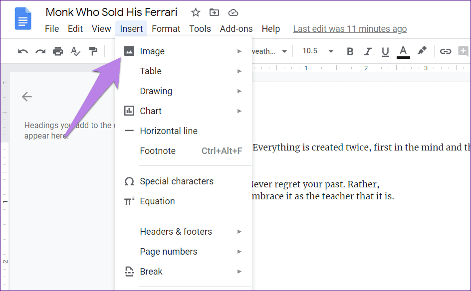 How to Put Image or Text On Top of Another Image in Google Docs