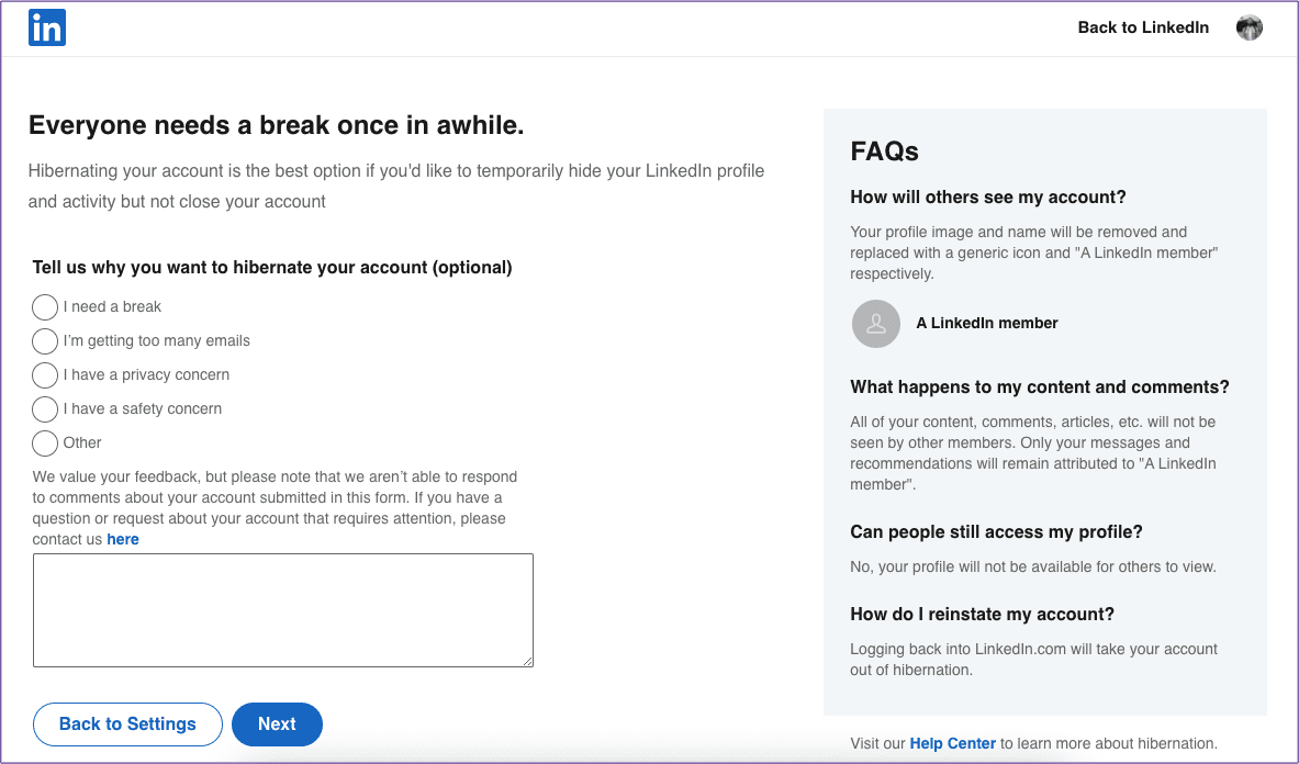 How to Deactivate Your LinkedIn Account