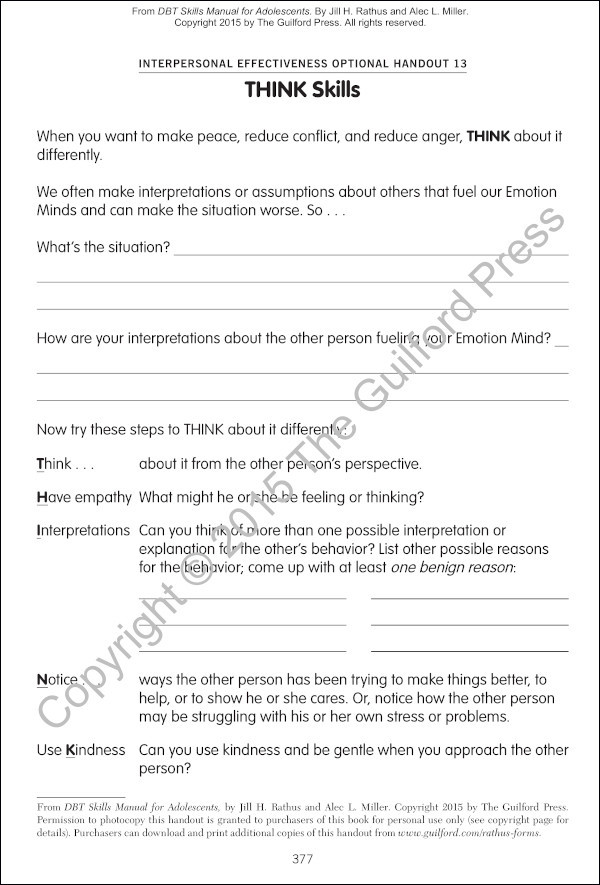 DBT® Skills Manual for Adolescents Google Books