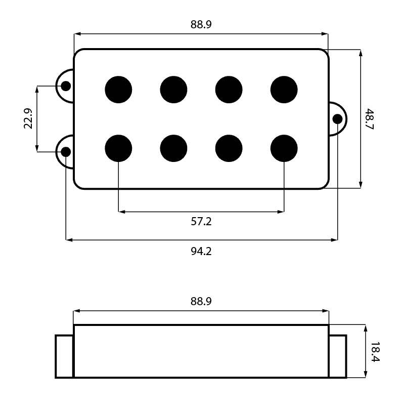 KP GFS MM Pro Music Man size pickup MAXIMUM string response