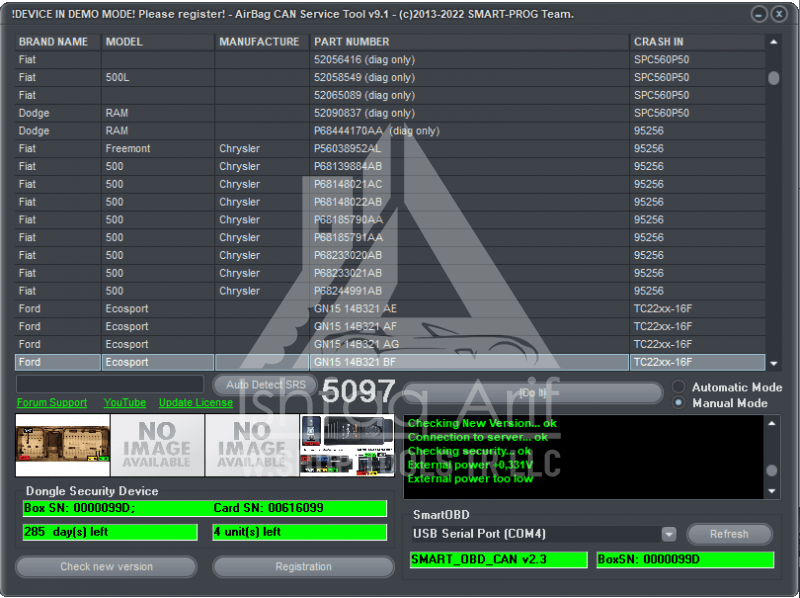 AIRBAG SERVICES TOOL