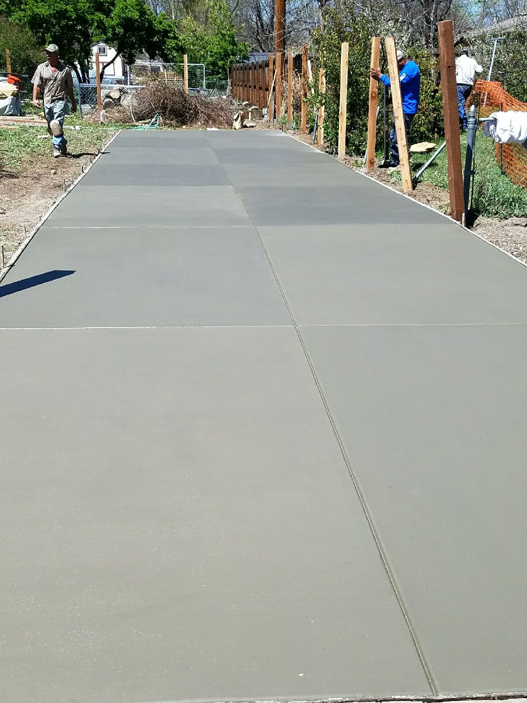 Driveway Broom Finish 1 Gumer Concrete