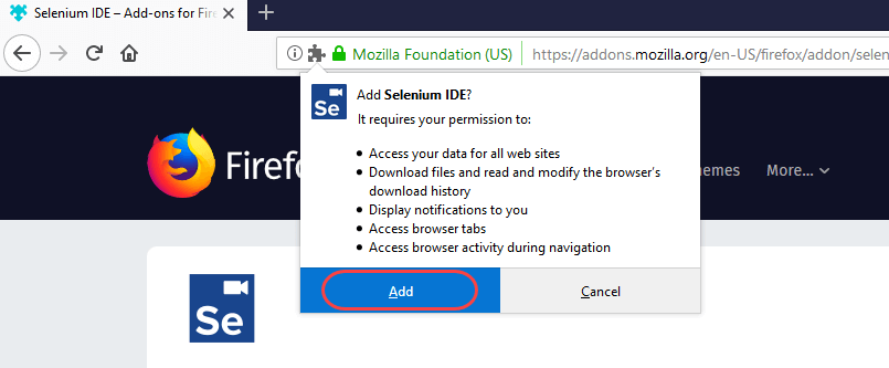 How to Download & Install Selenium IDE for Firefox