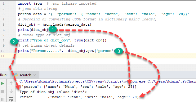 Decoding json file python