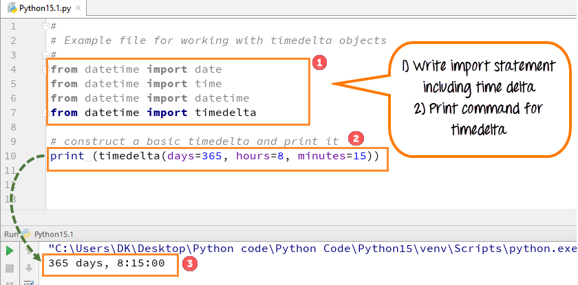 Python DateTime, TimeDelta, Strftime(Format) with Examples