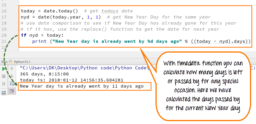 Python DateTime, TimeDelta, Strftime(Format) with Examples
