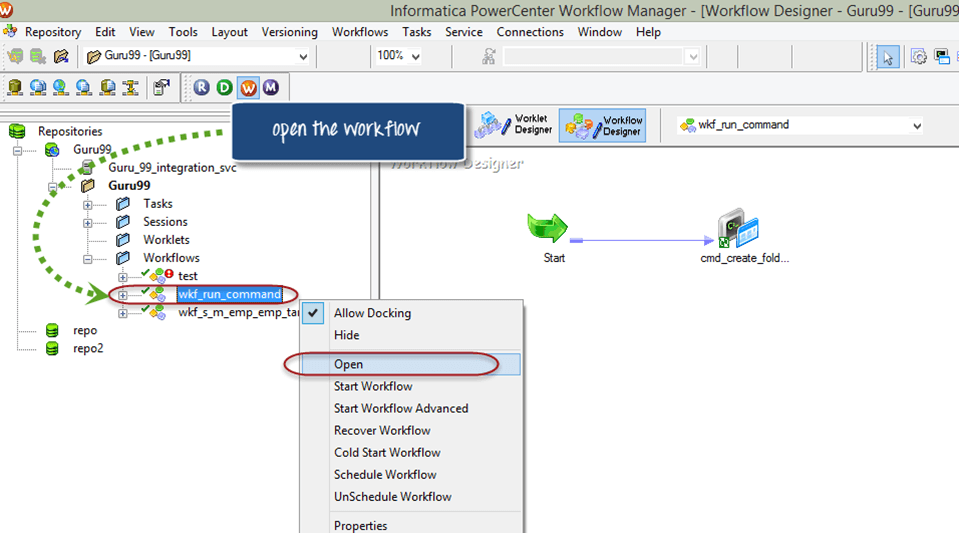 Workflow in Informatica Create, Task, Parameter, Reusable, Manager