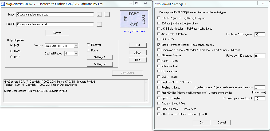 Dwg Batch Version Converter For 2020 Dwgconvert Dwg To Dxf Dwg To Pdf Guthrie Cad Gis