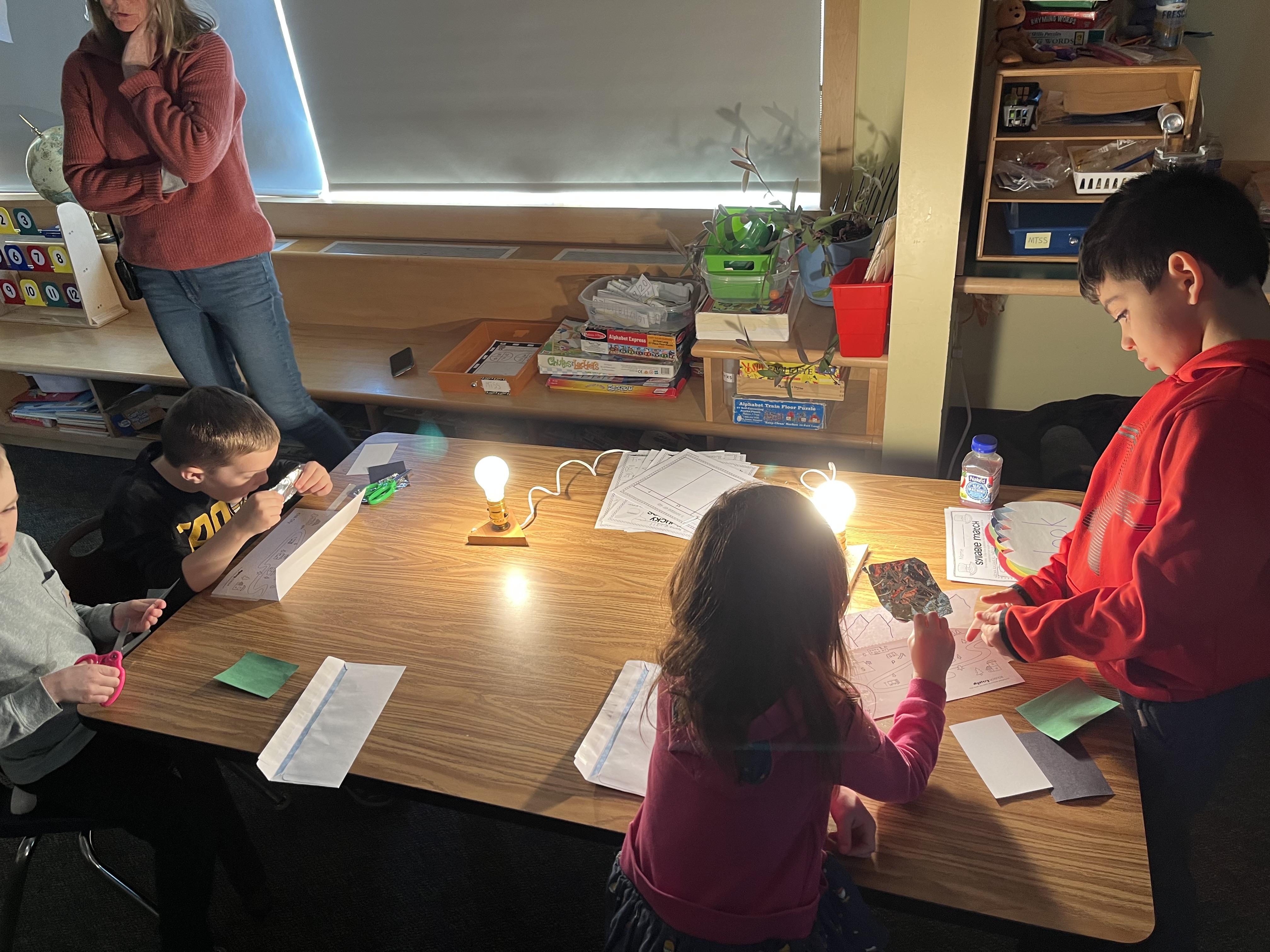 Kindergarten Scientists hard at work! Grantham Village School