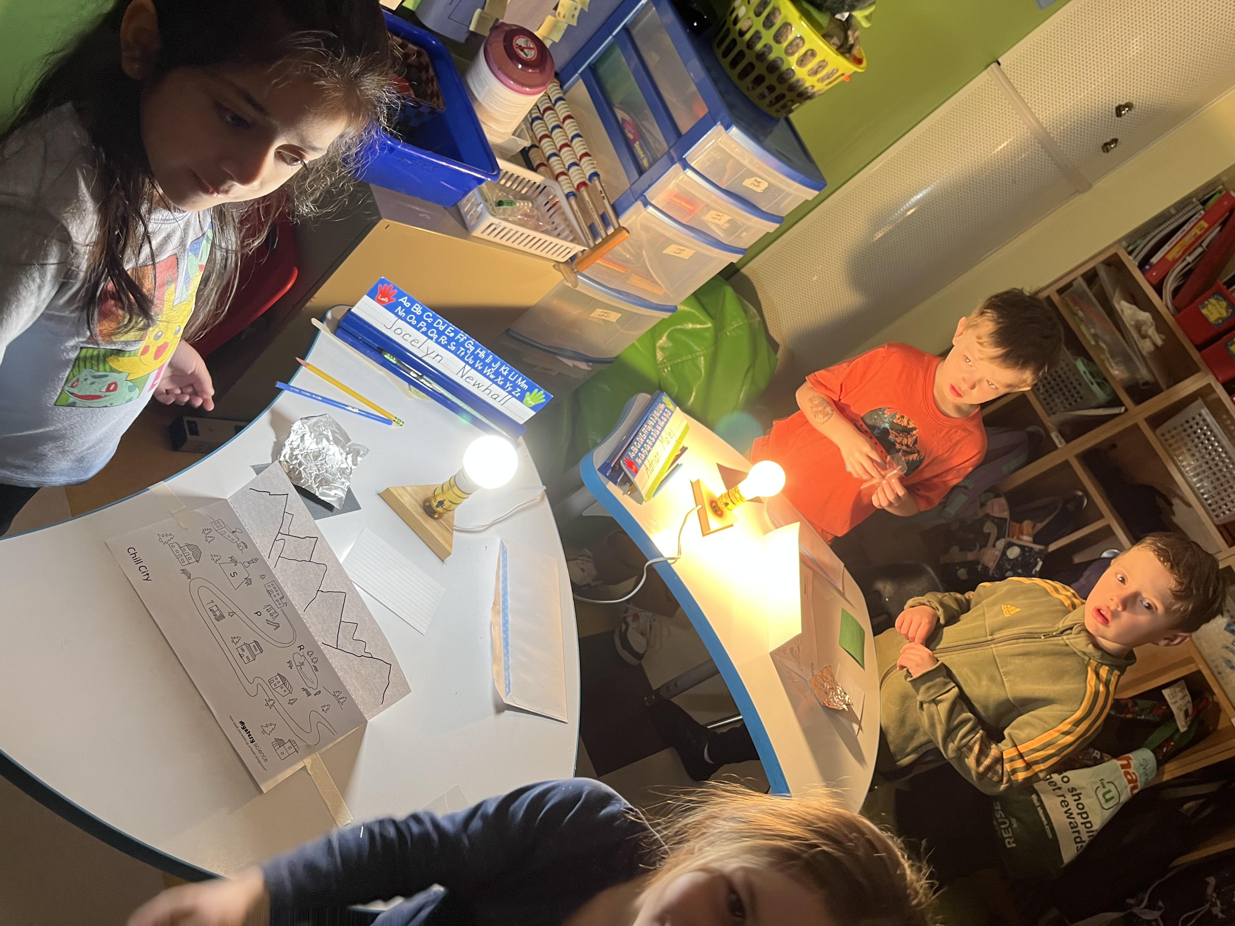 Kindergarten Scientists hard at work! Grantham Village School