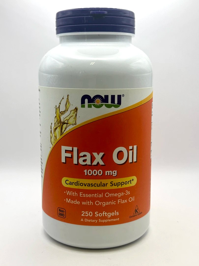 NOW Flax Oil 120 & 250 Softgels G&W Herbs