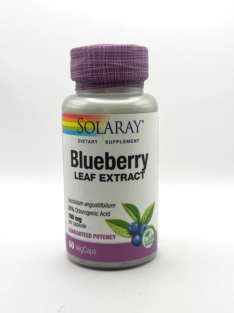 Solaray Blueberry Leaf Extract 60 VegCaps G&W Herbs