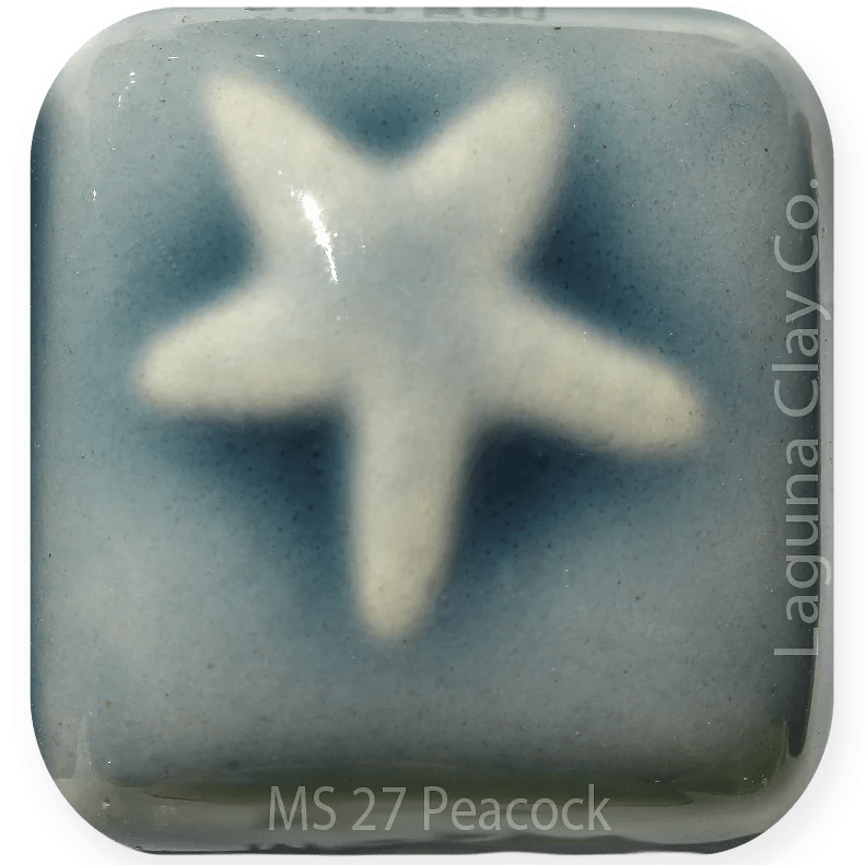 MS27 Peacock Great White North Pottery Supplies