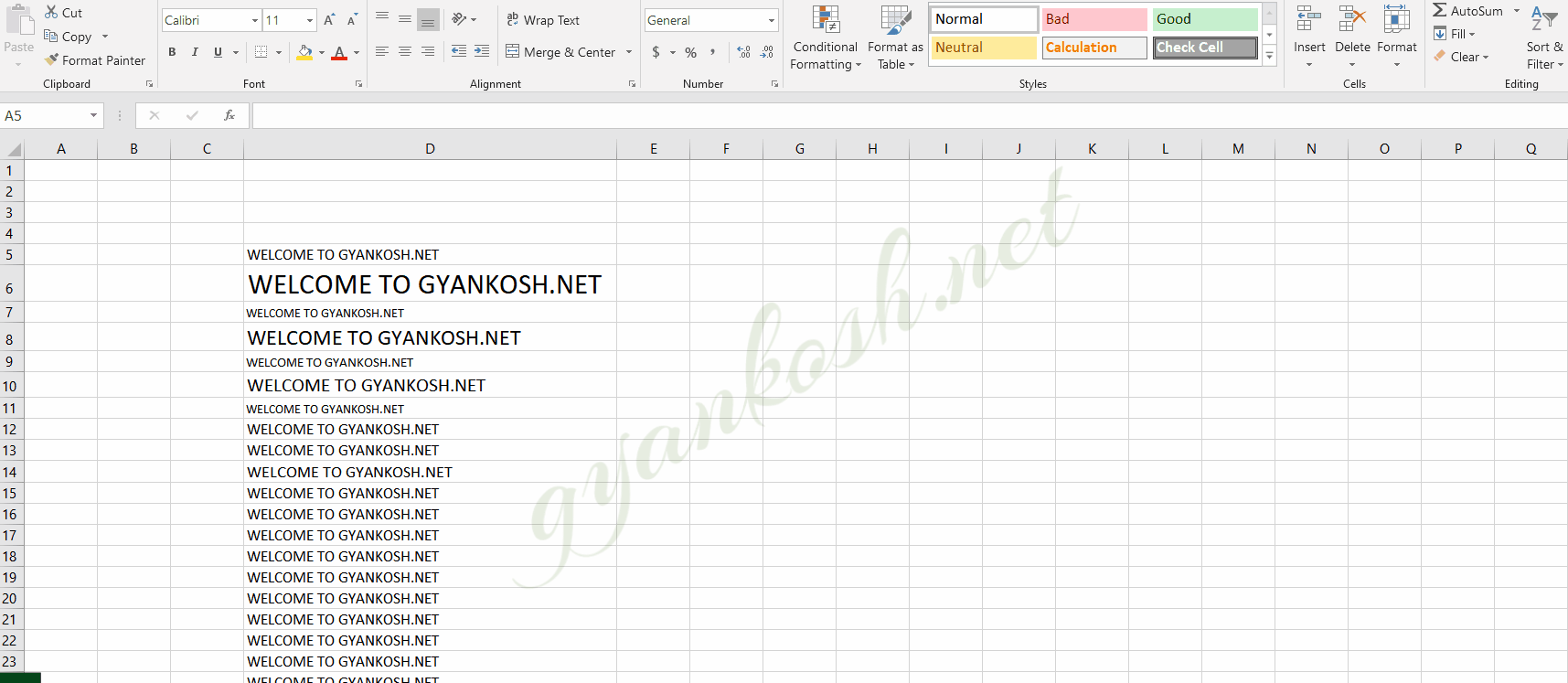 Various ways to adjust row height in Microsoft Excel
