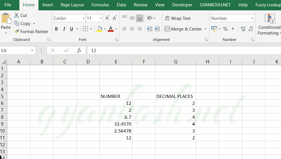 How to Increase or Decrease the number of decimal places in Excel