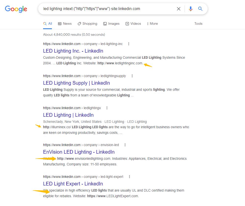 【gycharm搜客户】外贸谷歌(google)搜索客户技巧(方法)十(intext: 在页面的描述中搜索)- Gycharm外贸客户开发软件
