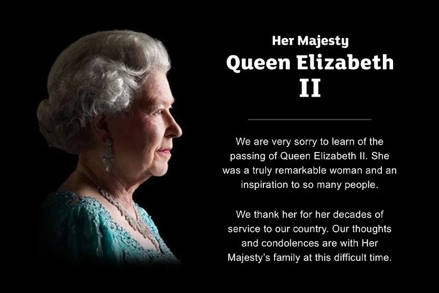 Messages of condolence for HM Queen Elizabeth II 19262022 UK GuanYin