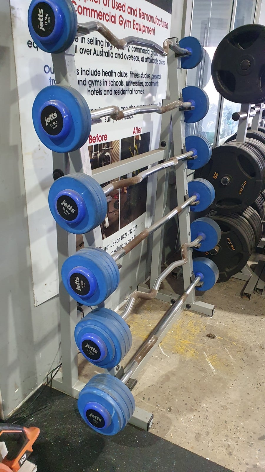 Australian Barbell Company Barbells with Rack Gym Solutions