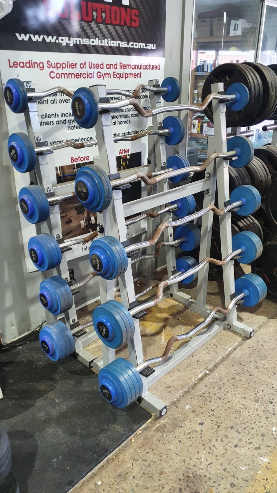 Australian Barbell Company Barbells with Rack Gym Solutions