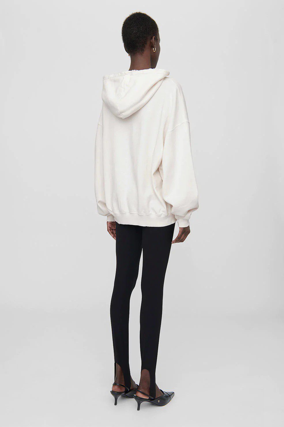 ANINE BING HARVEY SWEATSHIRT Off White With Purple Gypsett