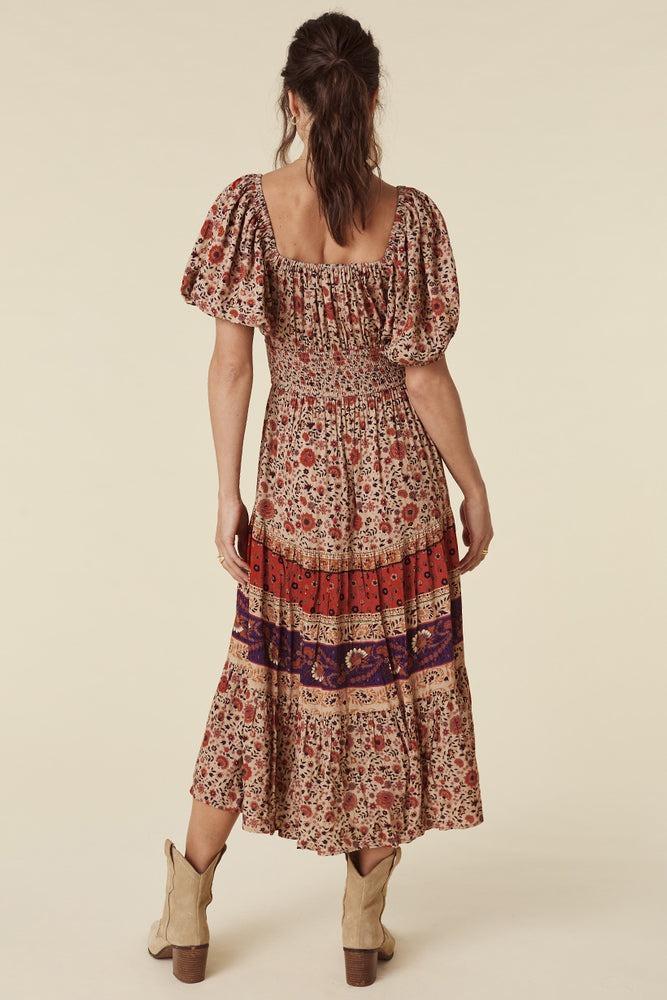 SPELL LADY UNTAMED MIDI DRESS Tea Leaf Gypsett