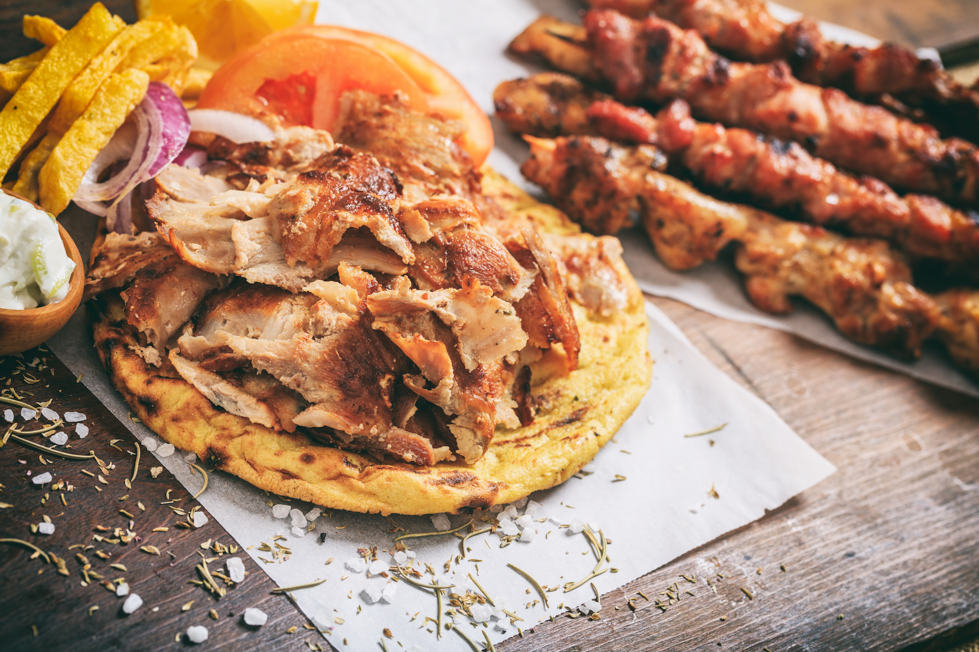 Gyro Grill NY Gyro Grill offers the best Greek and Mediterranean flavours