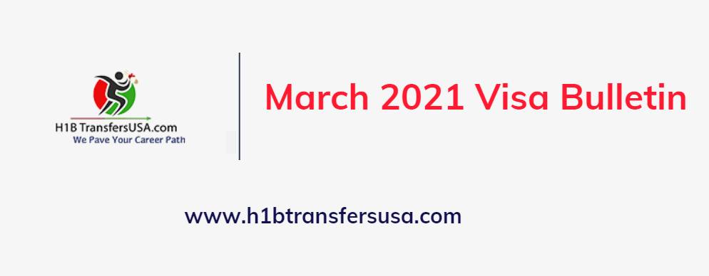 March 2021 Visa Bulletin Advancement for Employment