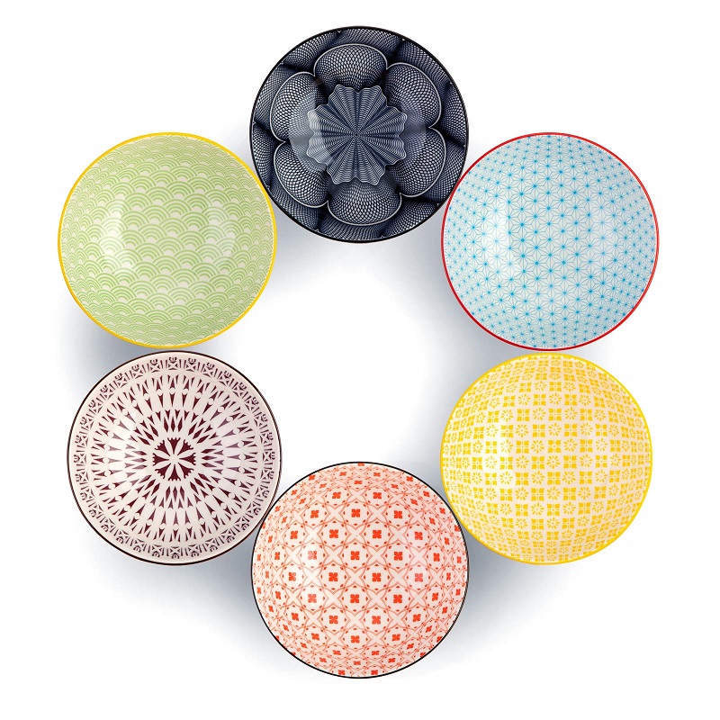 Large ceramic bowls 23oz in 6inch H2looking wholesale B2B