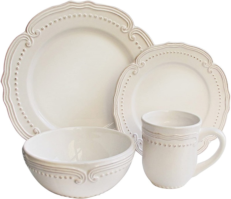 modern dinnerware setsWhite porcelain dinnerware set 16 pieces for 4
