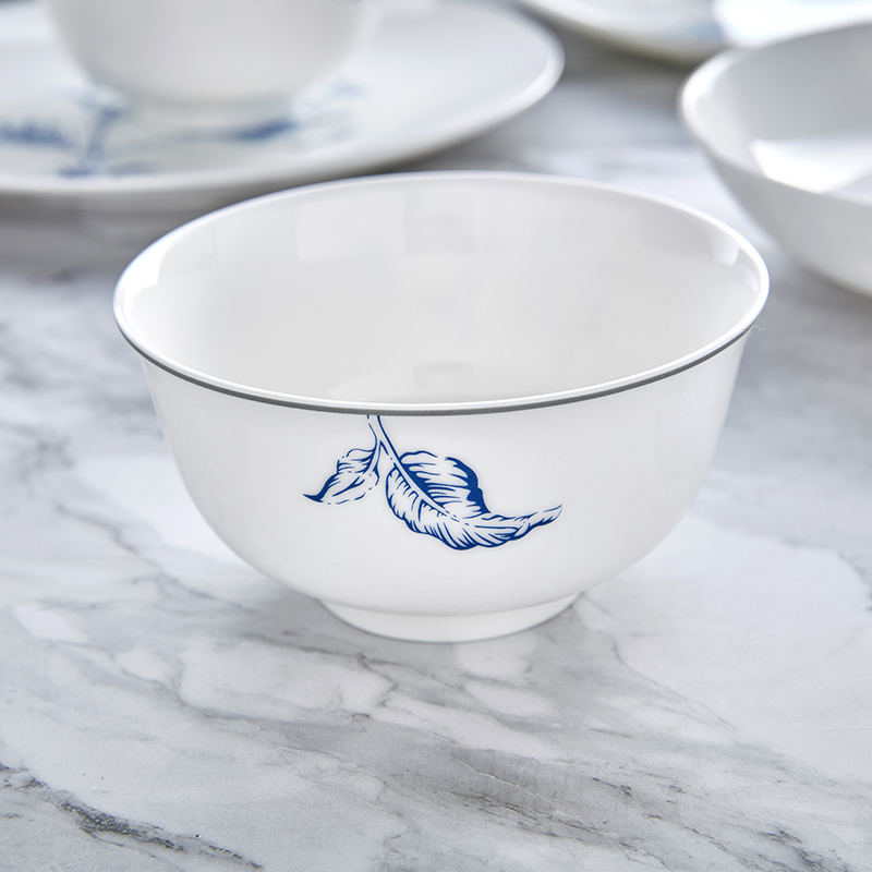 Bone China bowls 4.5inch Blue and white porcelain H2looking wholesale