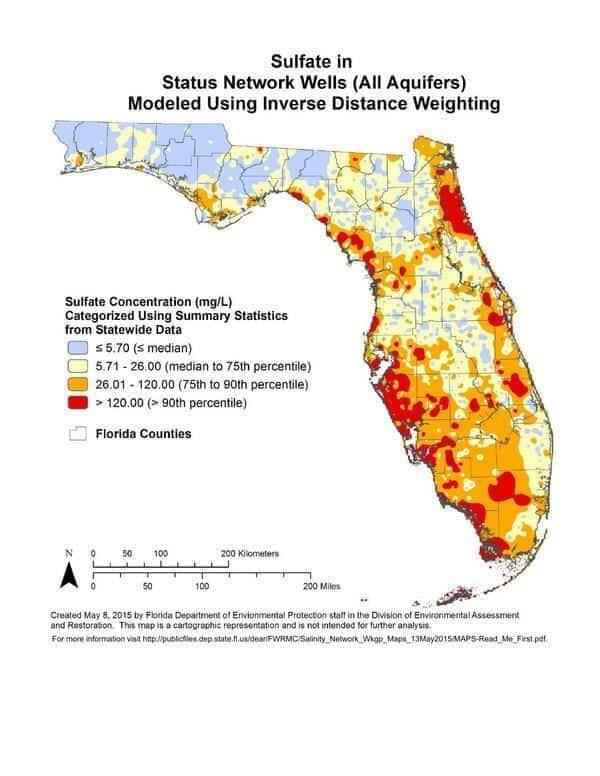 Brackish Water Map Florida Florida Well Salinity Study — H2O IQ