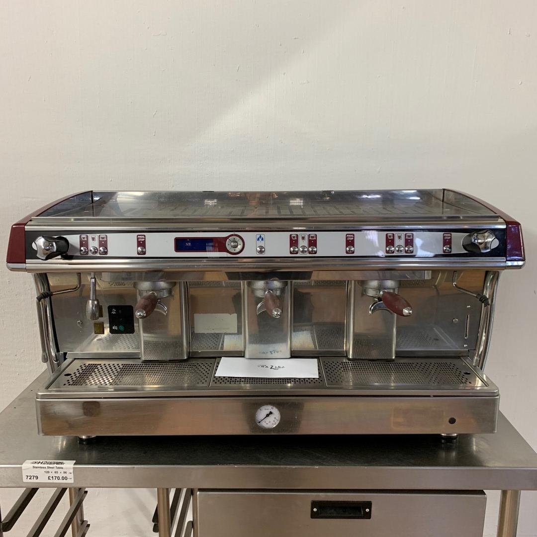 Used CMA 3 Group Coffee Machine 104cmW x 54cmD x 51cmH H2 Catering