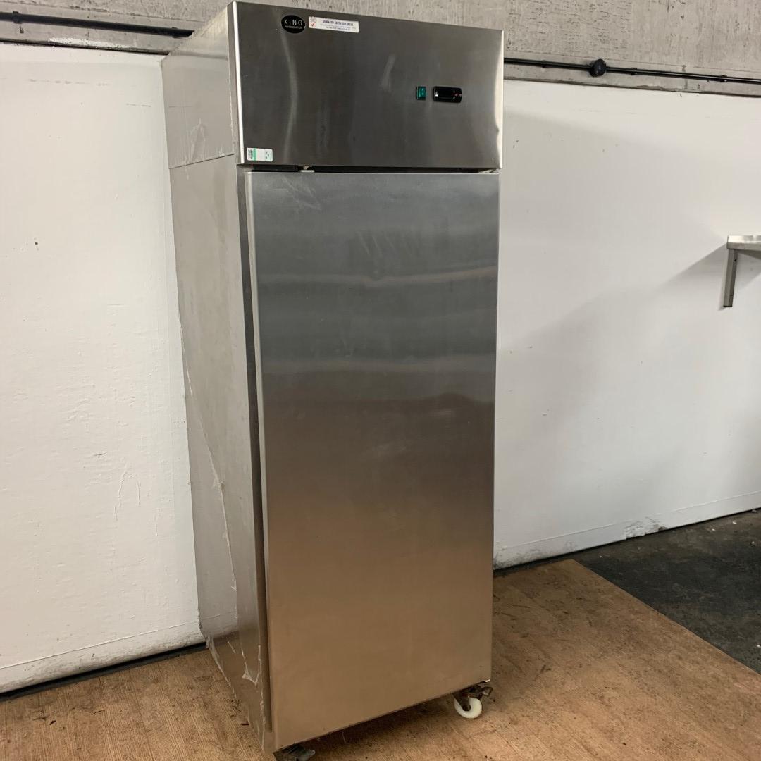 Used King KF6 Stainless steel upright freezer 73cmW x 80cmD x 208cmH